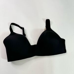 SKIMS Bra Womens Size 42D Black Onyx Lightly Lined Seamless Push-Up NWT Innerwea